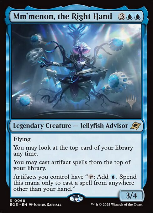 Mm'menon, the Right Hand - Edge of Eternities Promos (PEOE) #68p [Foil] [Foil]
