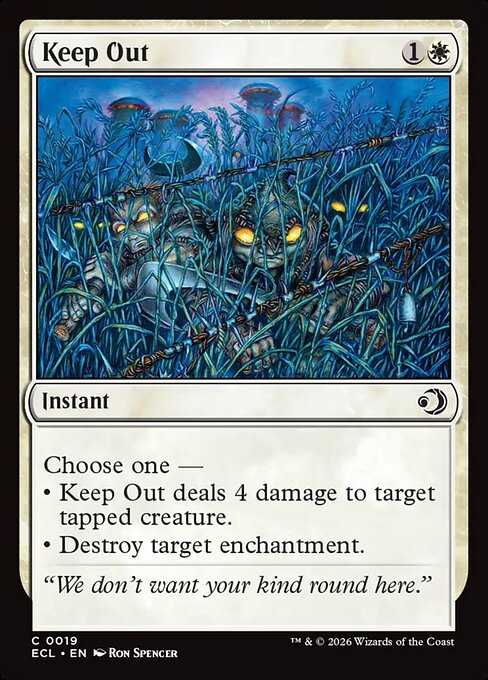 Keep Out - Lorwyn Eclipsed (ecl) #19 [Foil] [Foil]