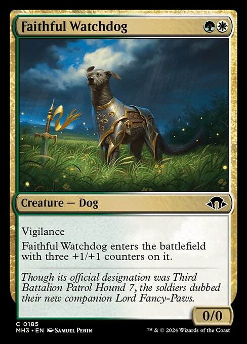 Faithful Watchdog - Modern Horizons 3 (mh3) #185 [Foil] [Foil]