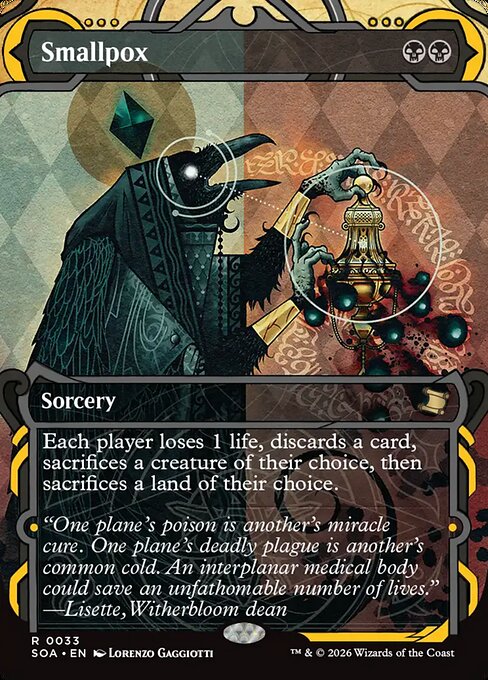 Smallpox - Secrets of Strixhaven Mystical Archive () #33 [Foil] [Foil]