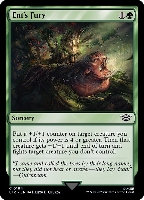 Ent's Fury - The Lord of the Rings: Tales of Middle-earth (ltr) #164 [Foil] [Foil]