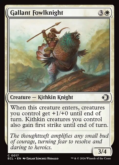 Gallant Fowlknight - Lorwyn Eclipsed (ecl) #17 [Foil] [Foil]