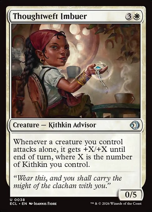 Thoughtweft Imbuer - Lorwyn Eclipsed (ecl) #38 [Foil] [Foil]