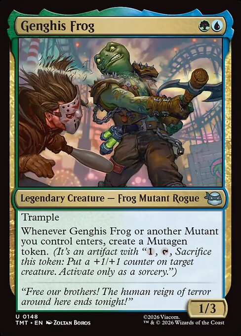 Genghis Frog - Teenage Mutant Ninja Turtles () #148 [Foil] [Foil]