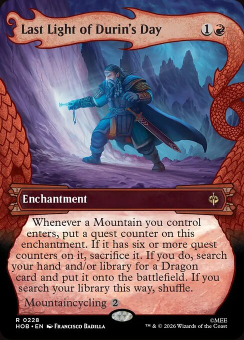 Last Light of Durin's Day - The Hobbit (hob) #228 [Foil] [Foil]