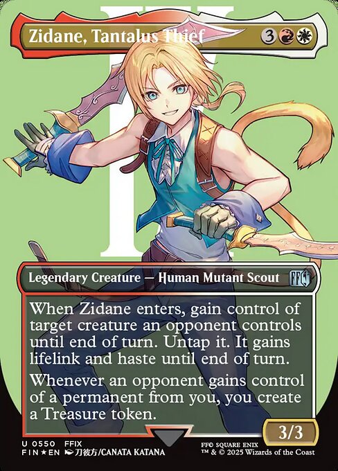 Zidane, Tantalus Thief - Final Fantasy (FIN) #550 [Foil] [Foil]