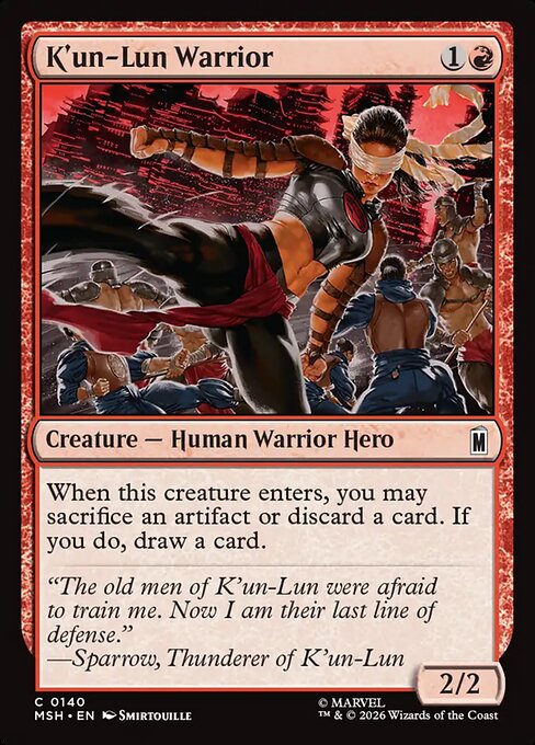 K'un-Lun Warrior - Marvel Super Heroes () #140
