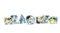 FanRoll by Metallic Dice Games - Invincible Blood Damaged Resin Poly Dice Set