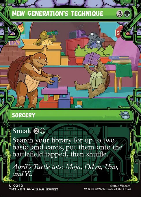 New Generation's Technique - Teenage Mutant Ninja Turtles () #240 [Foil] [Foil]