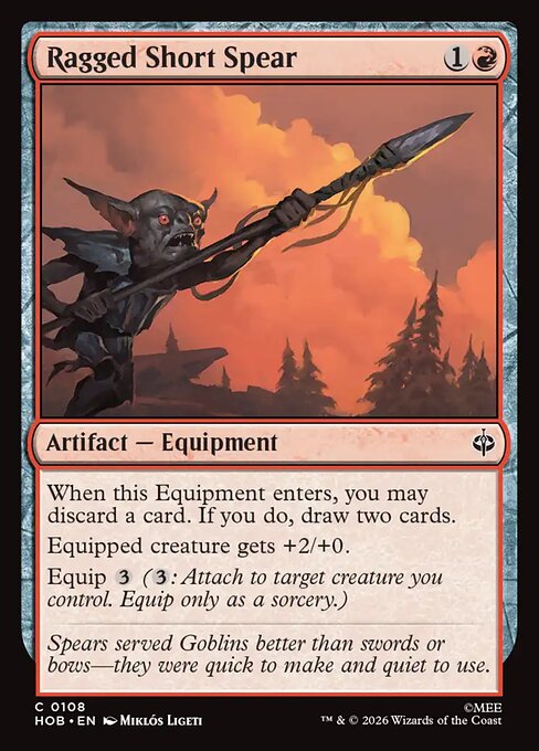 Ragged Short Spear - The Hobbit (HOB) #108 [Foil] [Foil]