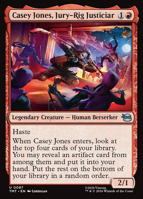 Casey Jones, Jury-Rig Justiciar - Teenage Mutant Ninja Turtles () #87 [Foil] [Foil]