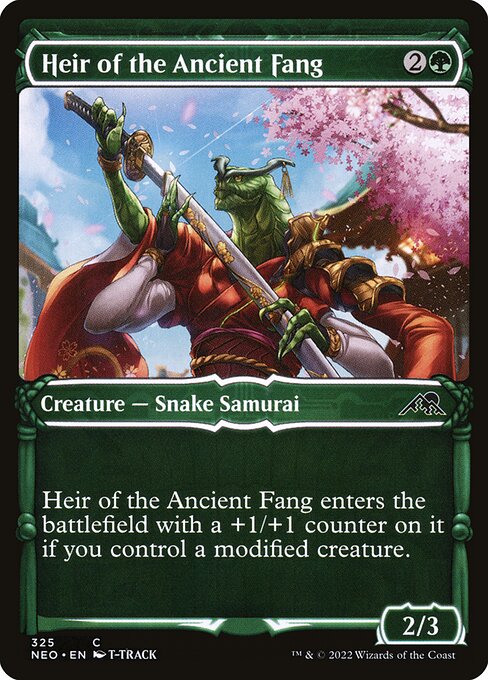 Heir of the Ancient Fang - Kamigawa: Neon Dynasty (NEO) #325 [Foil] [Foil]