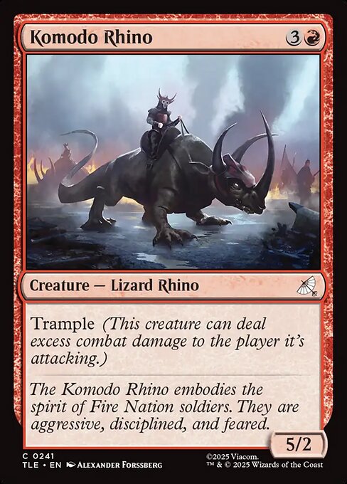 Komodo Rhino - Avatar: The Last Airbender Eternal (TLE) #241 [Foil] [Foil]