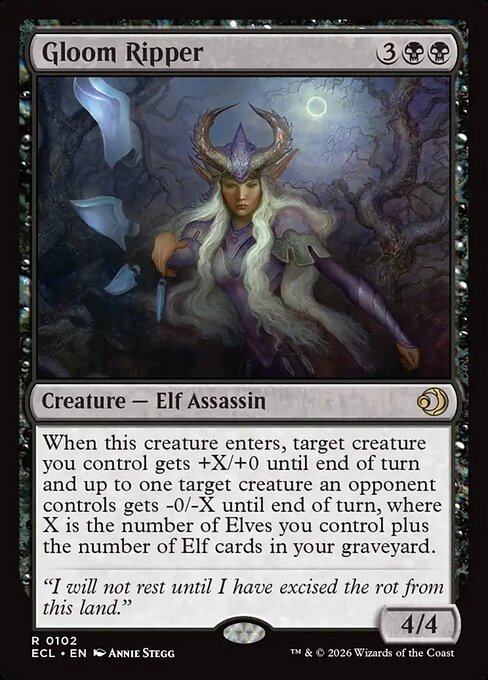 Gloom Ripper - Lorwyn Eclipsed (ecl) #102 [Foil] [Foil]