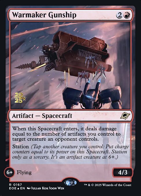 Warmaker Gunship - Edge of Eternities Promos (PEOE) #167s [Foil] [Foil]