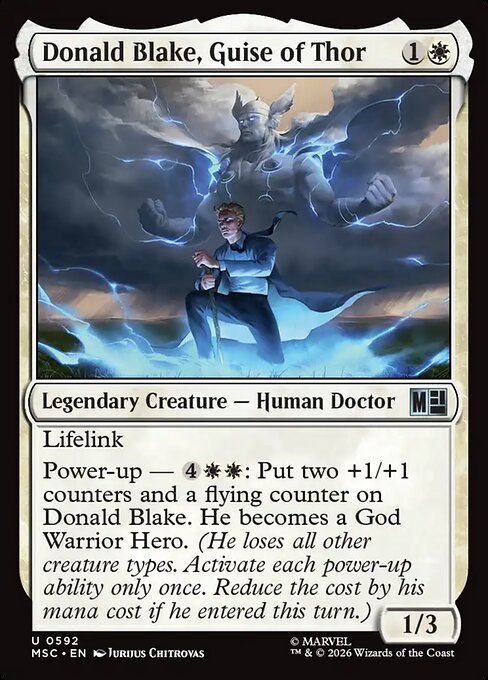 Donald Blake, Guise of Thor - Marvel Super Heroes Commander () #592
