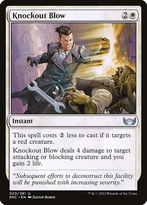 Knockout Blow - Streets of New Capenna () #20 [Foil] [Foil]