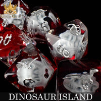 DNDDICEWHOLESALE.COM - Dinosaur Island - 11 Dice Set