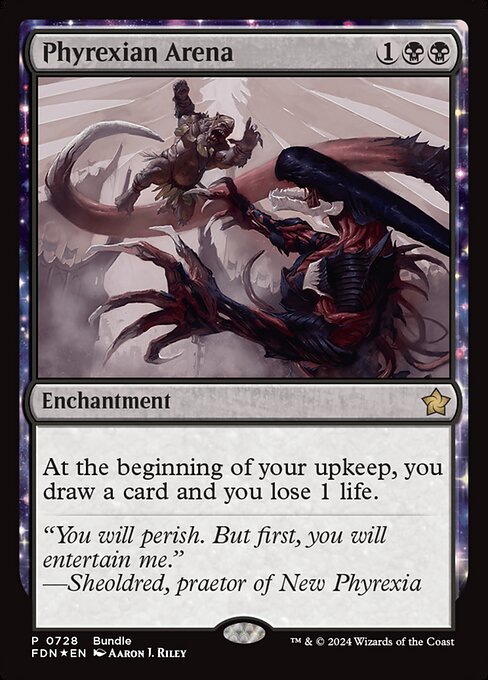 Phyrexian Arena - Foundations () #728 [Foil] [Foil]