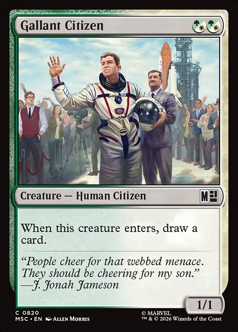 Gallant Citizen - Marvel Super Heroes Commander (MSC) #820 [Foil] [Foil]
