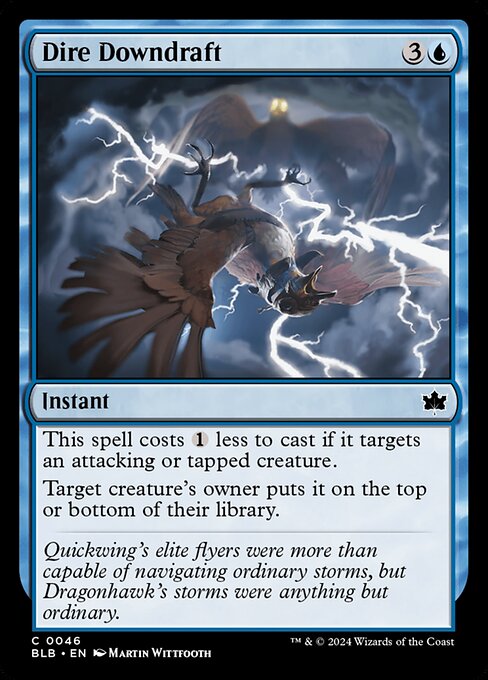 Dire Downdraft - Bloomburrow (BLB) #46 [Foil]