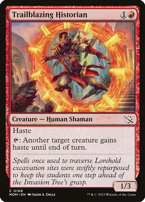Trailblazing Historian - March of the Machine (MOM) #168 [Foil] [Foil]
