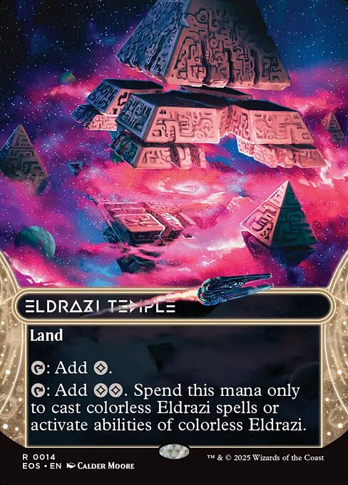Eldrazi Temple - Edge of Eternities: Stellar Sights (EOS) #14 [Foil] [Foil]