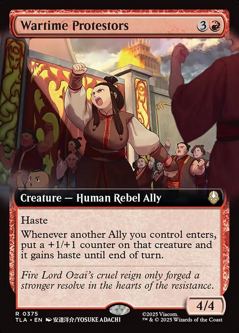 Wartime Protestors - Avatar: The Last Airbender () #375 [Foil] [Foil]