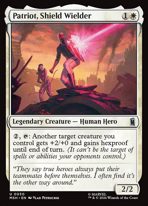 Patriot, Shield Wielder - Marvel Super Heroes (MSH) #30