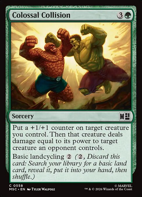 Colossal Collision - Marvel Super Heroes Commander () #558