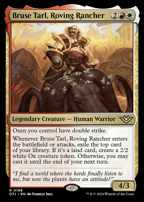 Bruse Tarl, Roving Rancher - Outlaws of Thunder Junction (OTJ) #198