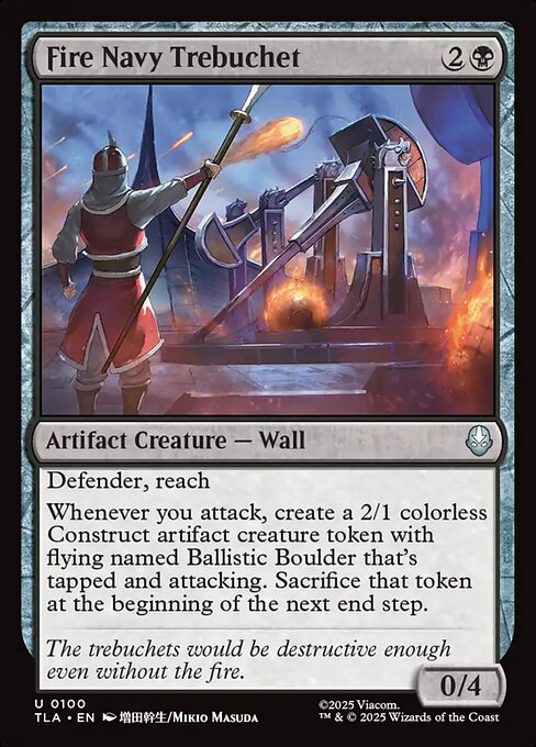 Fire Navy Trebuchet - Avatar: The Last Airbender () #100 [Foil] [Foil]