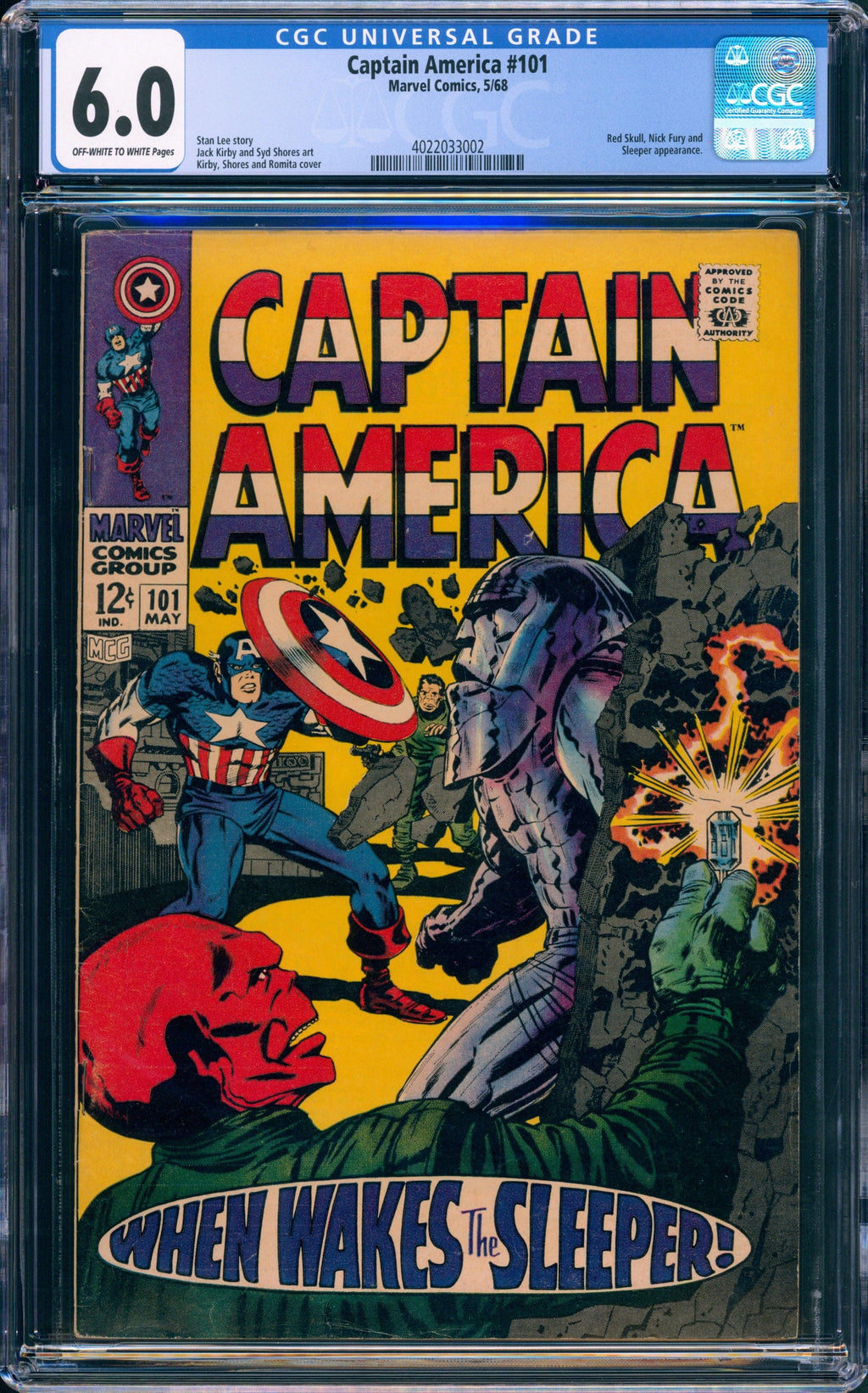 CGC 6.0 Captain America #101