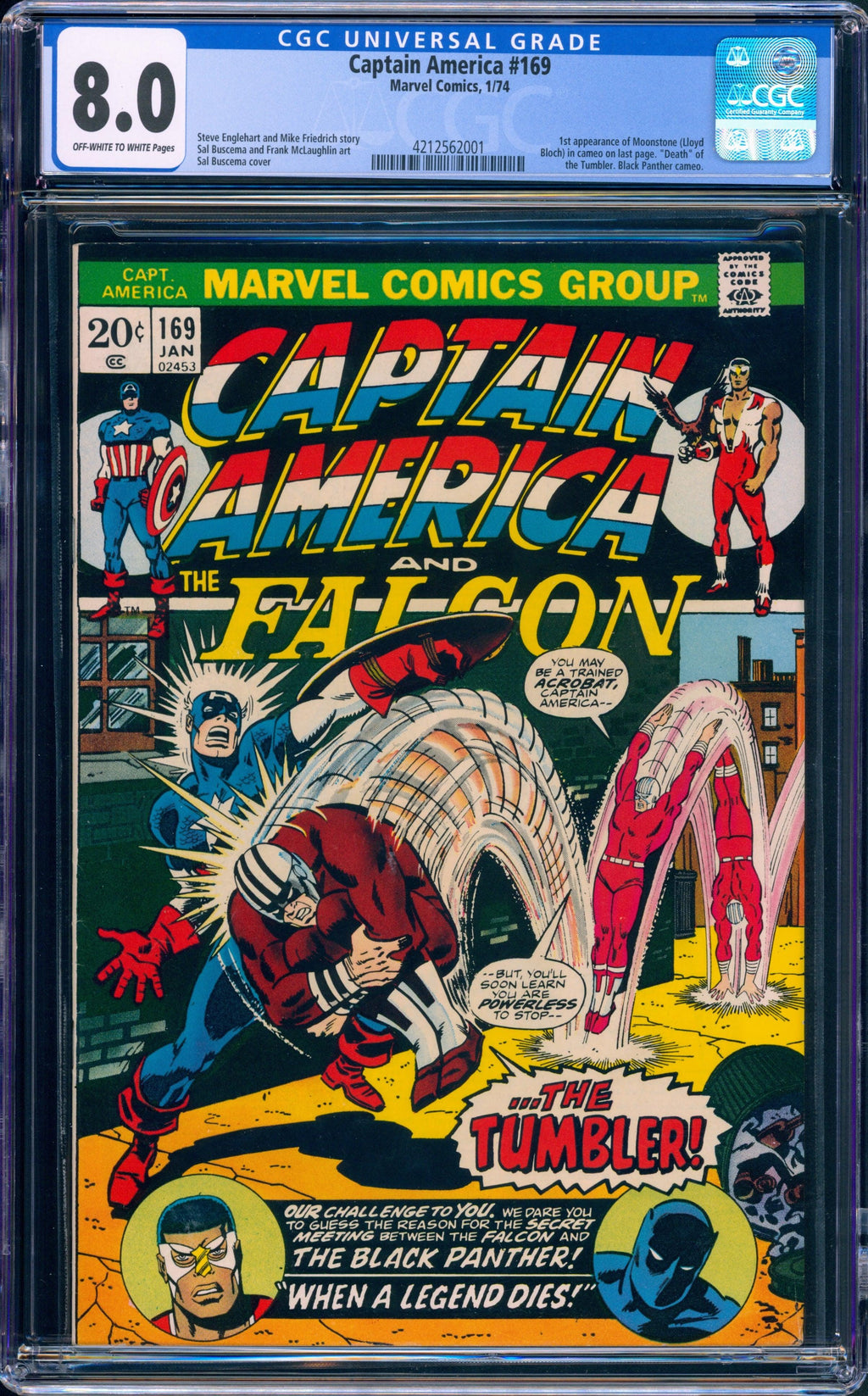 CGC 8.0 Captain America #169 Newsstand