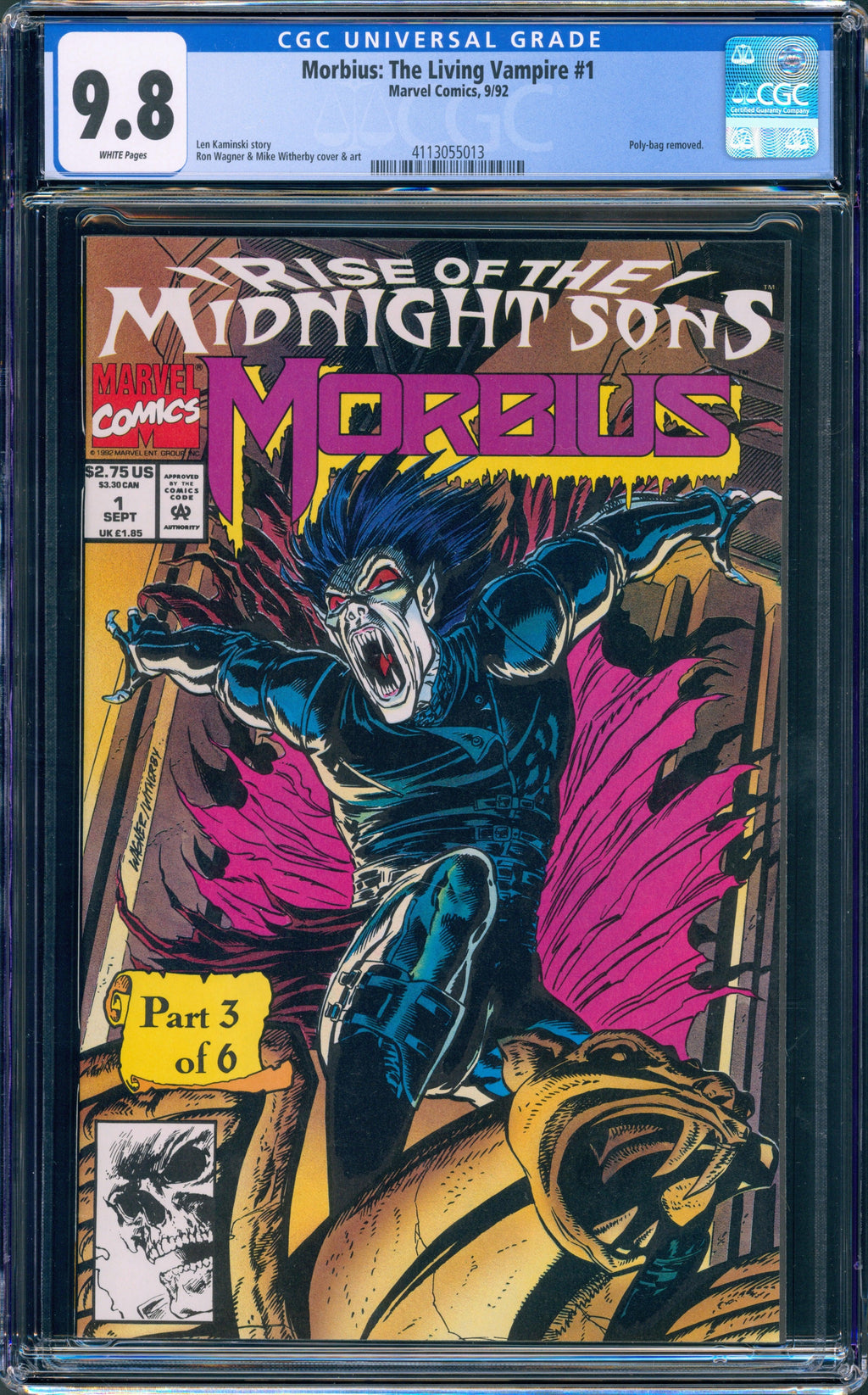 CGC 9.8 Morbius: The Living Vampire #1