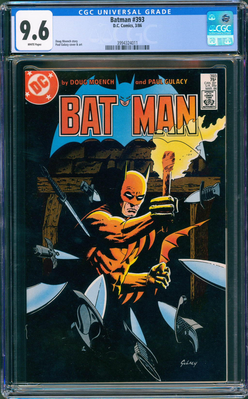 CGC 9.6 Batman #393