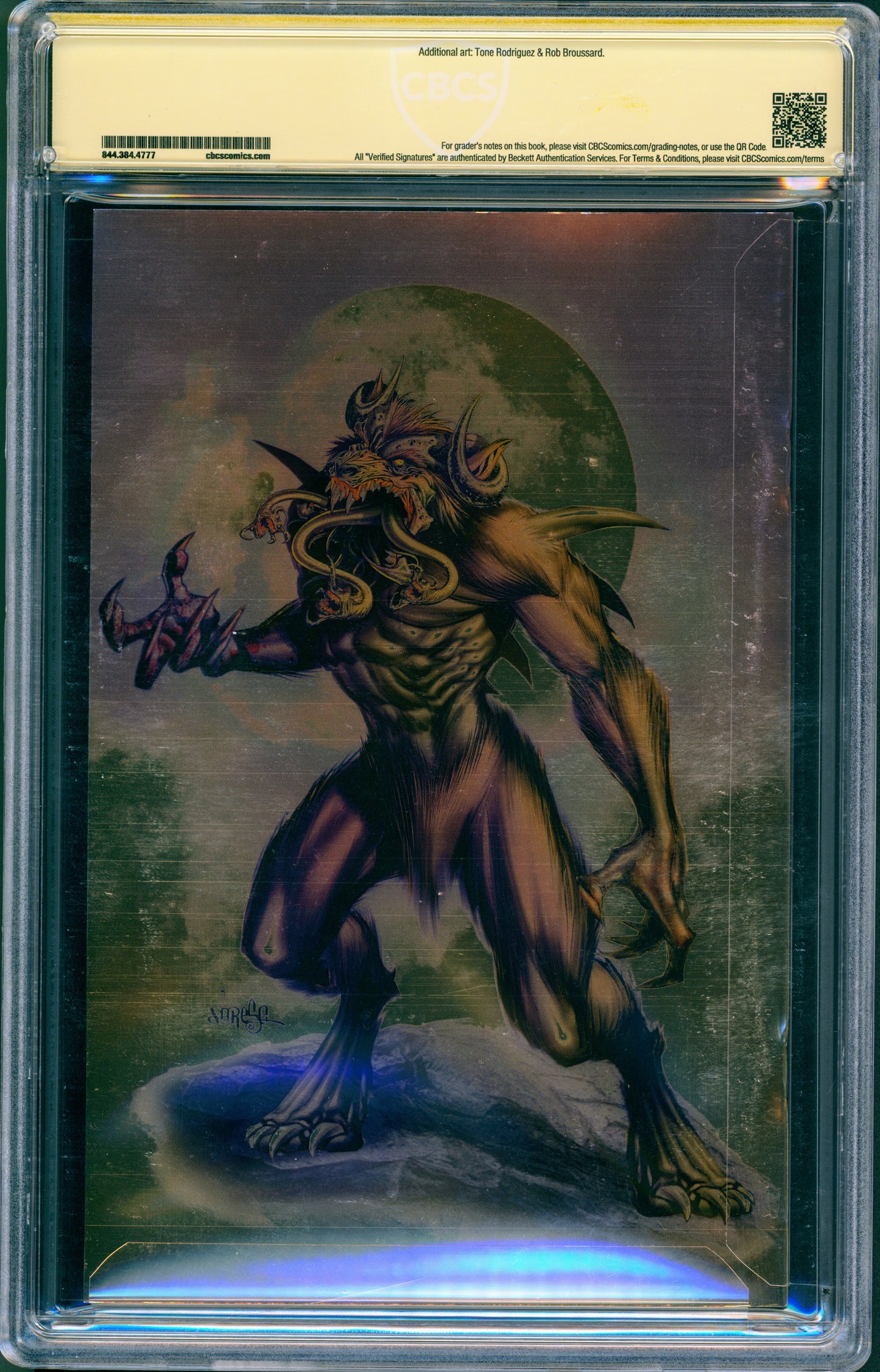 CBCS 9.8 OMG! A Horror Anthology #1 SIGNED Dieterle + Rodriguez foil