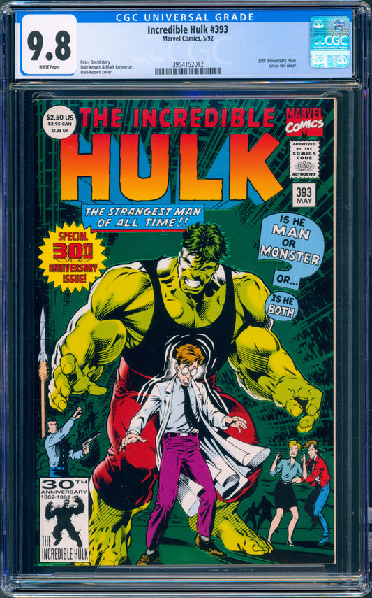 CGC 9.8 Incredible Hulk #393 (30th Anniversary Issue)