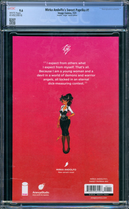 CGC 9.6 Mirka Andolfo's Sweet Paprika #1