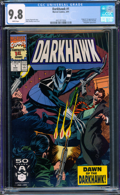 CGC 9.8 Darkhawk #1 (1991) 1st Appearance