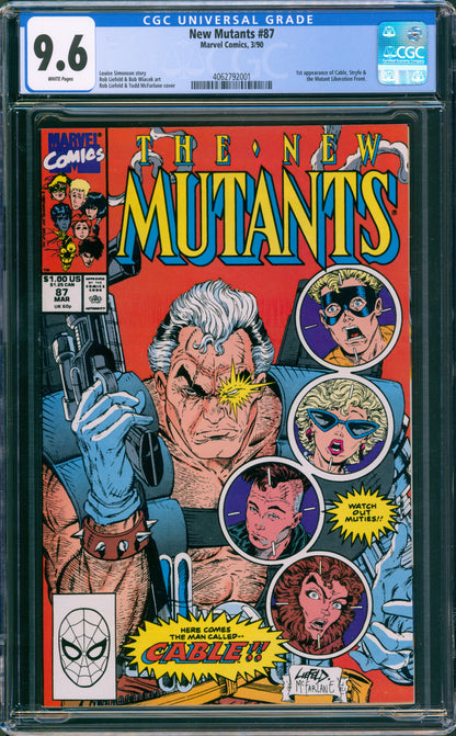 CGC 9.6 New Mutants #87 (1st Cable)
