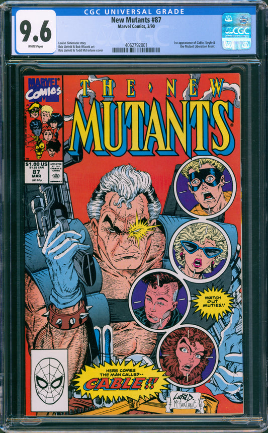 CGC 9.6 New Mutants #87 (1st Cable)