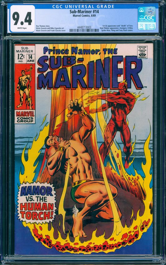 CGC 9.4 Sub-Mariner #14 (1969)