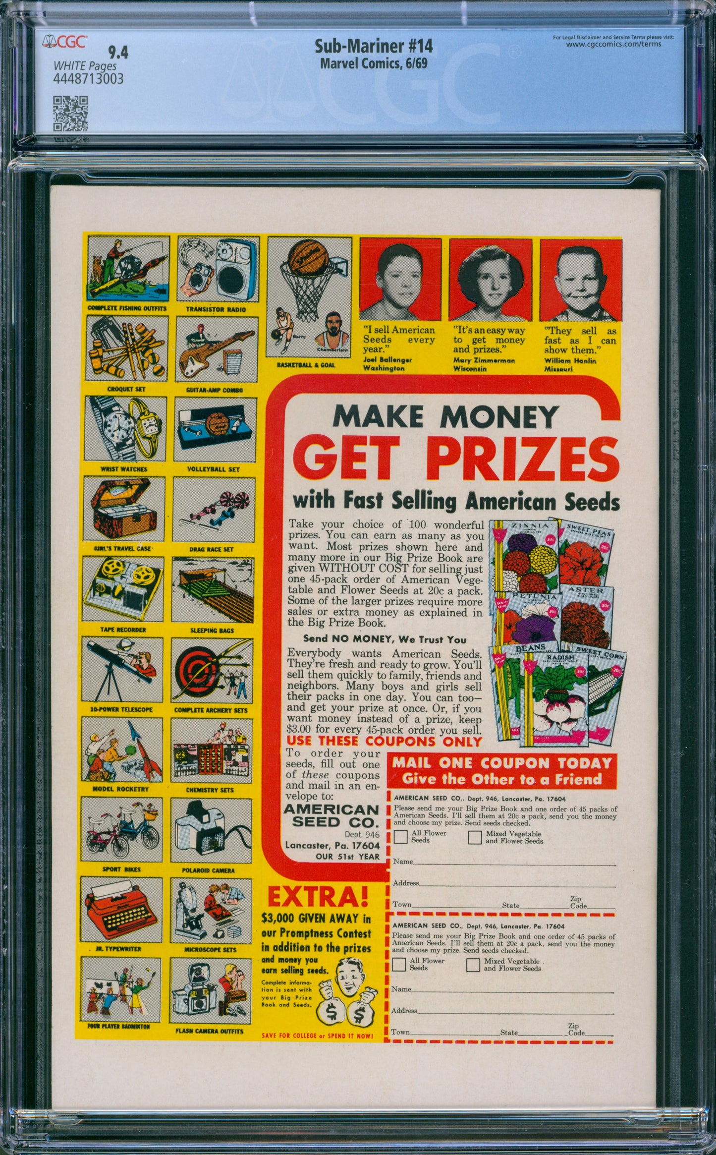 CGC 9.4 Sub-Mariner #14 (1969)