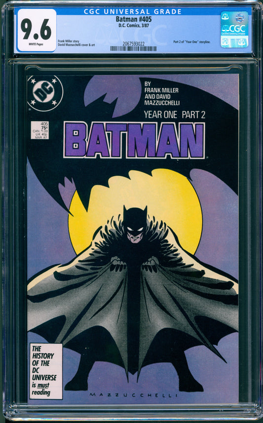 CGC 9.6 Batman #405 Year 1 Part 2