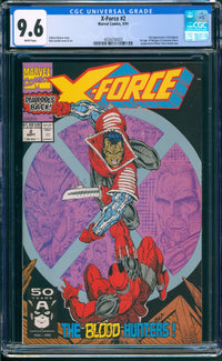 CGC 9.6 X-Force #2 (2nd App Deadpool)