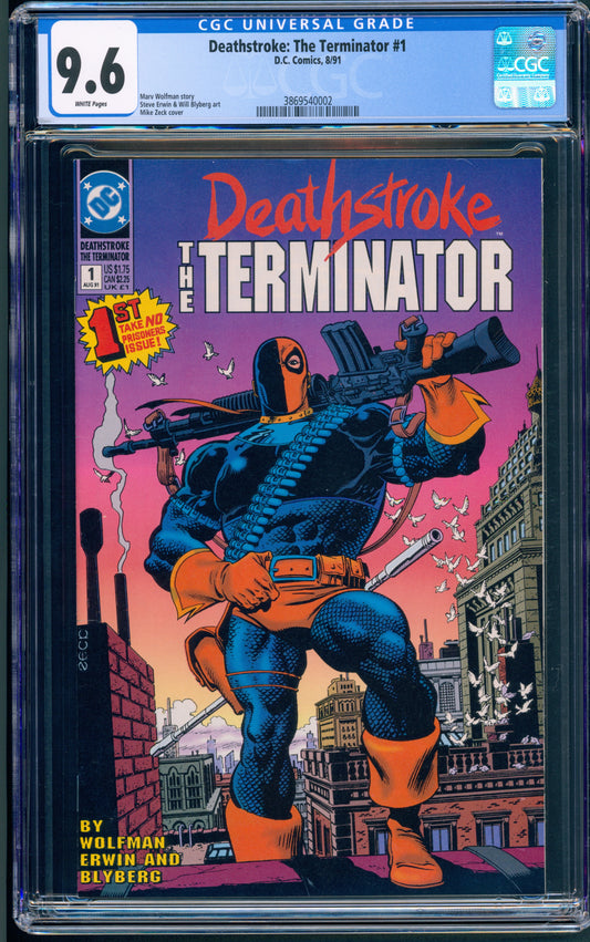 CGC 9.6 Deathstroke the Terminator #1