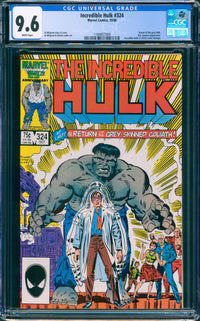 CGC 9.6 Incredible Hulk #324 (Grey Hulk)