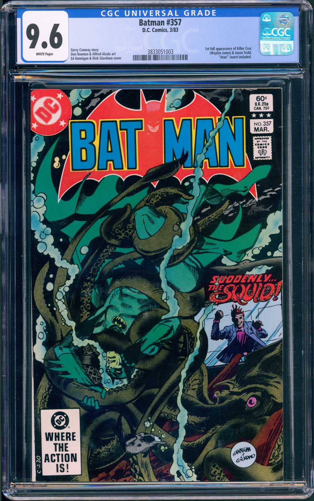 CGC 9.6 Batman #357 BEN (1st Jason Todd + Croc)