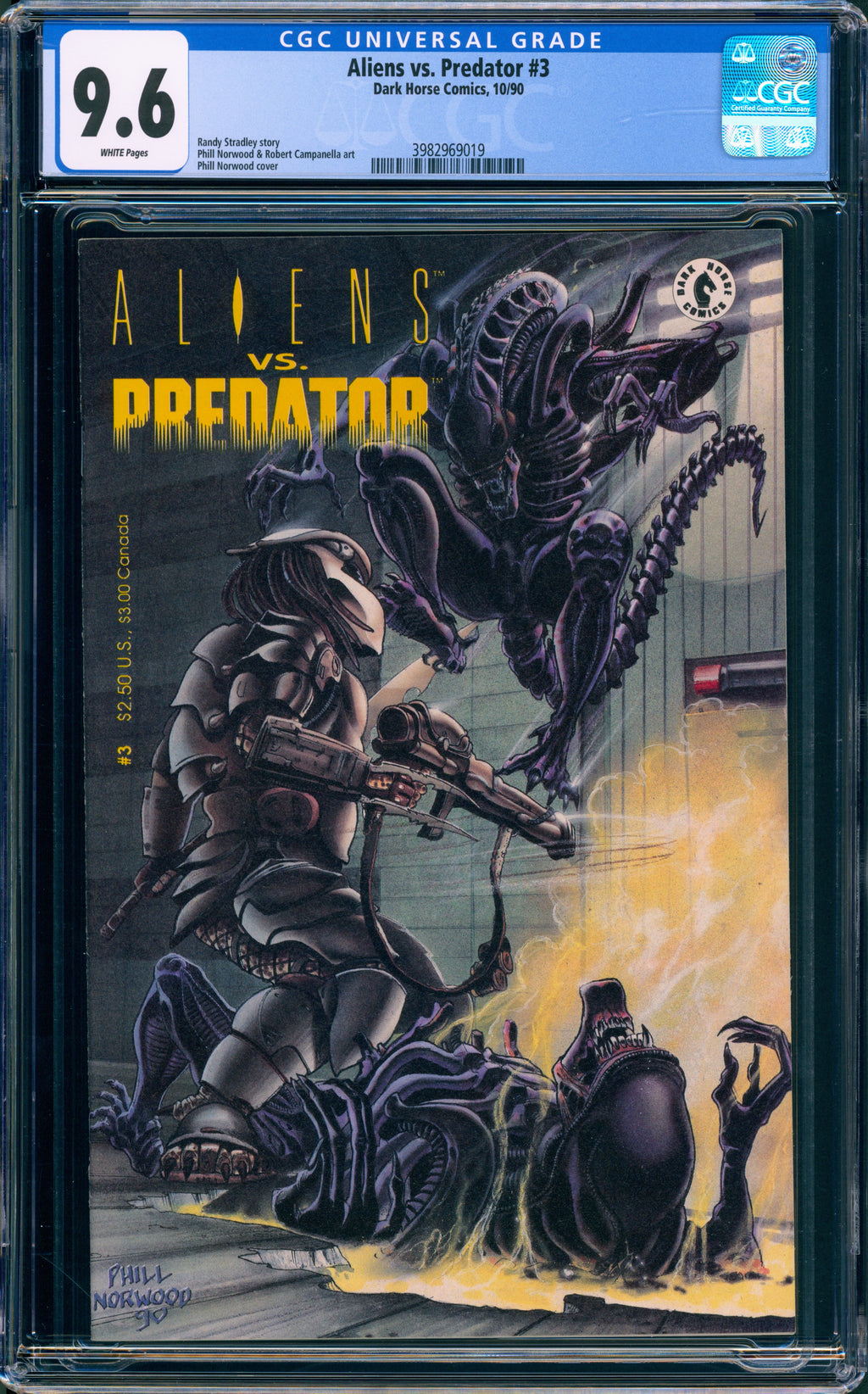 CGC 9.6 Aliens vs Predator #3 BEN